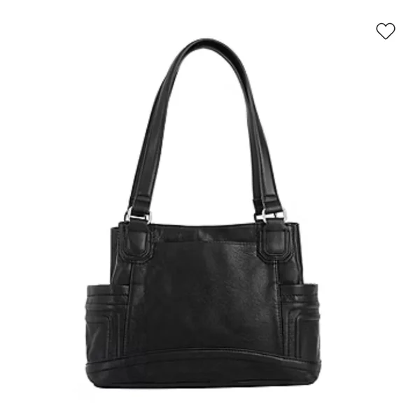 Rossetti Courte Black Fax Leather Satchel Shoulder Bag - Picture 4 of 16